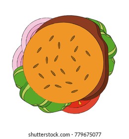 Hamburger fast food