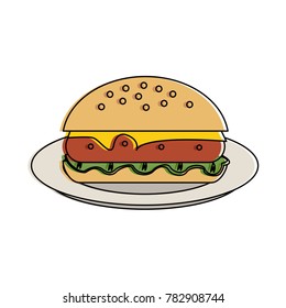 Hamburger fast food