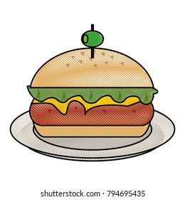Hamburger fast food