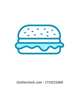 hamburger - fast food icon vector design template