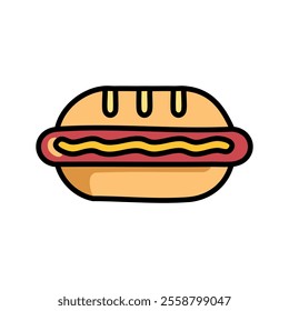 hamburger fast food icon vector illustration