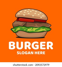 hamburger fast food restaurants icon logo vector