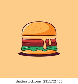 Hamburger Fast Food Vector, Burger Clip Art