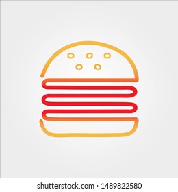 Hamburger Fast Food Vector business logo, icons template - EPS 10