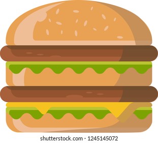 Hamburger fastfood vector