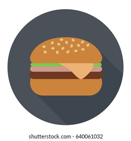 hamburger flat icon