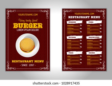 a5 menu stock vectors images vector art shutterstock a5 menu template