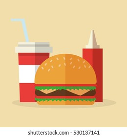Hamburger food design