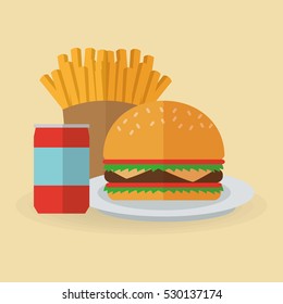 Hamburger food design