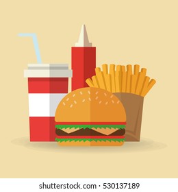 Hamburger food design