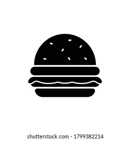 vector aislado de ícono alimentario hamburguesa