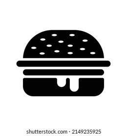 hamburger - food icon vector design template simple and clean