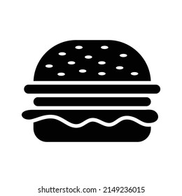 hamburguesa - ícono de alimento modelo de diseño vector simple y limpio
