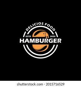 Hamburger Food Logo Vector Business