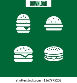 hamburger icon. 4 hamburger vector set. burger icons for web and design about hamburger theme