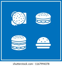 hamburger icon. 4 hamburger vector set. burger icons for web and design about hamburger theme