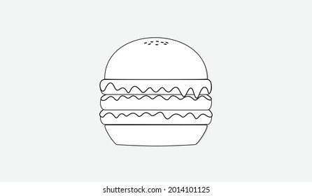hamburger icon black and white , Vector illustration