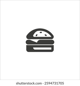 Hamburger Icon, burger Flat Vector 