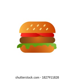 hamburger icon of color style  vector illustration design