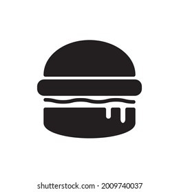 Plantilla De Ilustración Gráfica Vectorial De Diseño De Ilustración De Icono Hamburger En Signo Y Símbolo De Estilo Plano. Adecuado para diseño de sitios web, logotipo, aplicación y ui. EPS 10.