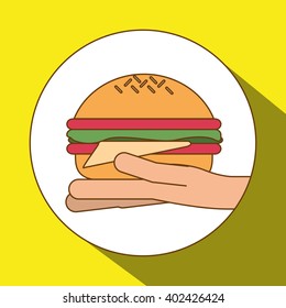 hamburger icon design, vector illustration