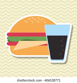 hamburger icon design, vector illustration