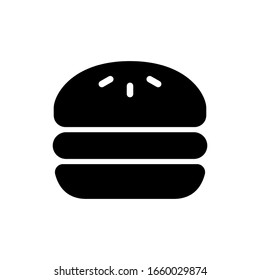 Hamburger icon designed in glyph style