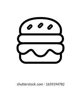 Hamburger icon designed in line style