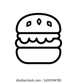 Hamburger icon designed in line style