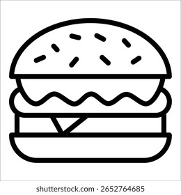 Elemento de ícone Hamburger para design