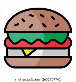 Elemento de ícone Hamburger para design