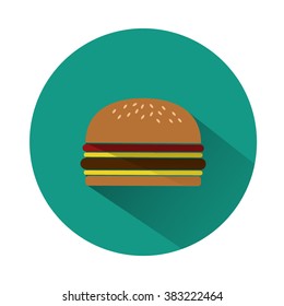 Hamburger icon flat design