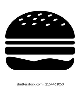 Hamburger icon. Flat icon. Vector illustration isolated on white background