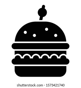 hamburger icon glyph vector design