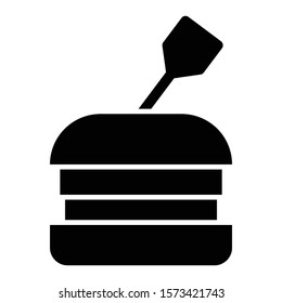 hamburger icon glyph vector design