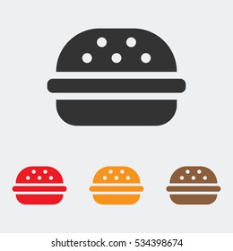 Hamburger icon illustration isolated vector sign symbol