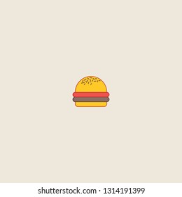 Hamburger icon isolated on grey background. Hamburger symbol for website design, mobile application, ui. Editable stroke. Vector illustration. Eps10 - Vector illustration