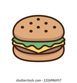 Hamburger Icon isolated on white background