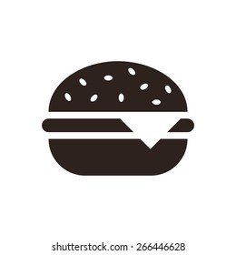 Hamburger icon  isolated on white background