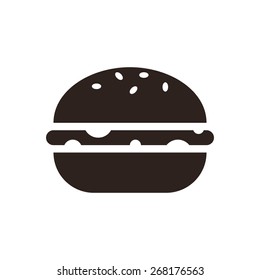 Hamburger icon  isolated on white background