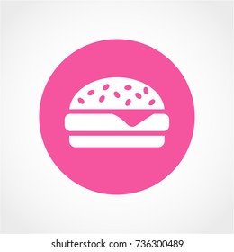 hamburger Icon Isolated on White Background