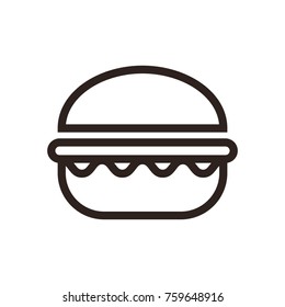 Hamburger icon  isolated on white background