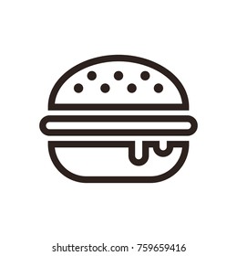 Hamburger icon  isolated on white background