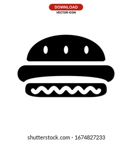 hamburger icon or logo isolated sign symbol vector illustration - high quality black style vector icons
