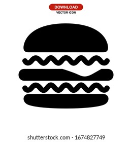 hamburger icon or logo isolated sign symbol vector illustration - high quality black style vector icons
