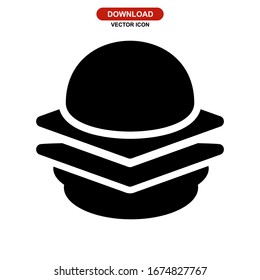 hamburger icon or logo isolated sign symbol vector illustration - high quality black style vector icons
