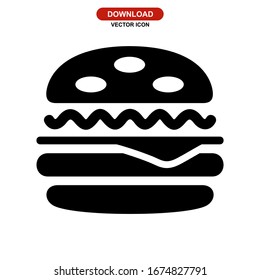 hamburger icon or logo isolated sign symbol vector illustration - high quality black style vector icons
