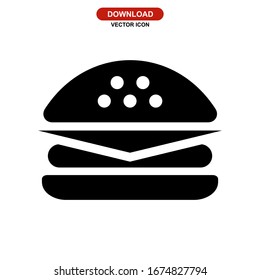 hamburger icon or logo isolated sign symbol vector illustration - high quality black style vector icons
