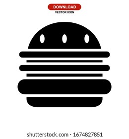 hamburger icon or logo isolated sign symbol vector illustration - high quality black style vector icons

