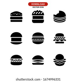 hamburger icon or logo isolated sign symbol vector illustration - Collection of high quality black style vector icons
